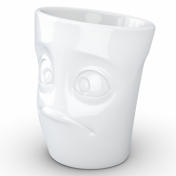Preview: FiftyEight Henkelbecher Mug Verdutzt weiss
